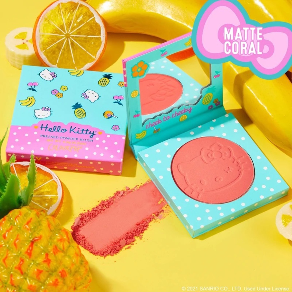 Colourpop x Hello Kitty Blush aloha honey